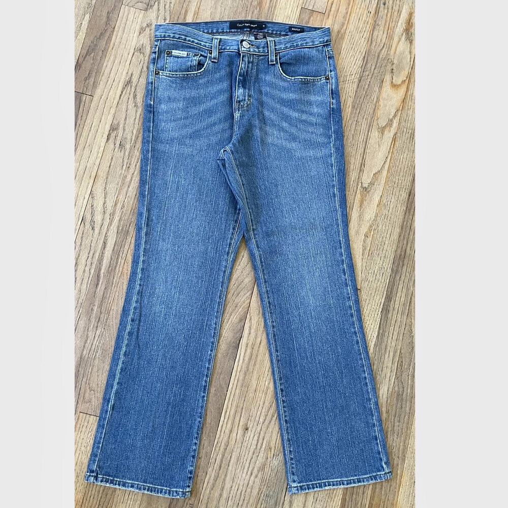 Bootcut Jeans size 10 Calvin Klein Blue Denim Jean Stretch
